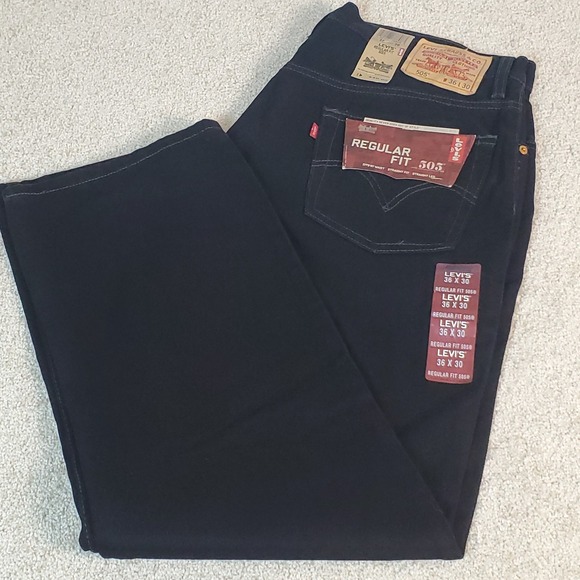 Levi's Other - LEVIS 5051 Men's Size 36X30 Black Jeans Straight Leg Reegular Fit NWTGS